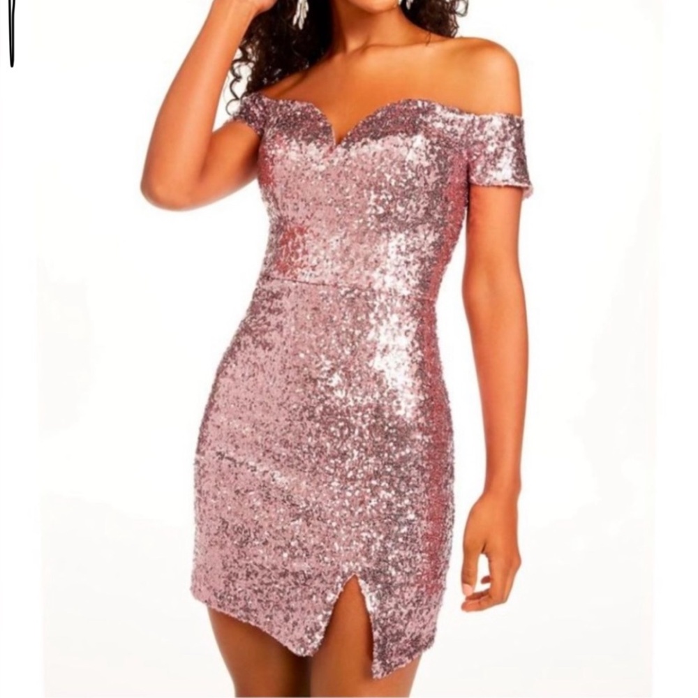 B Darlin Rose Sequin Dress NWT Sizes 3,5